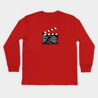 Moon Landing Clapperboard Kids Long Sleeve T-Shirt